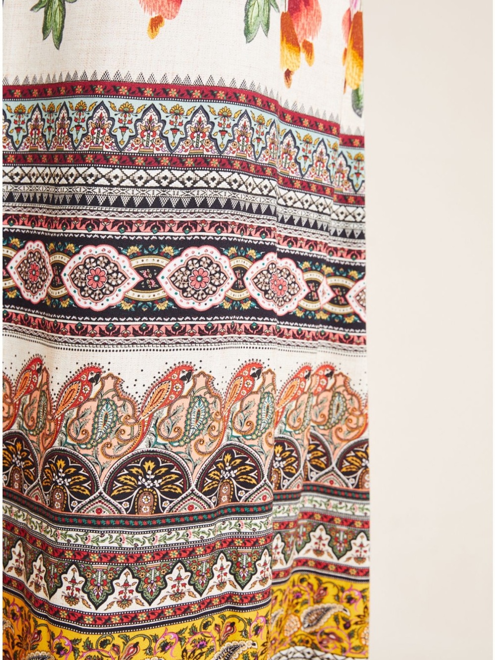 Farm Rio for Anthropologie Esmeralda Floral Print V-Neck Maxi Dress Black/Multi - Picture 3 of 4